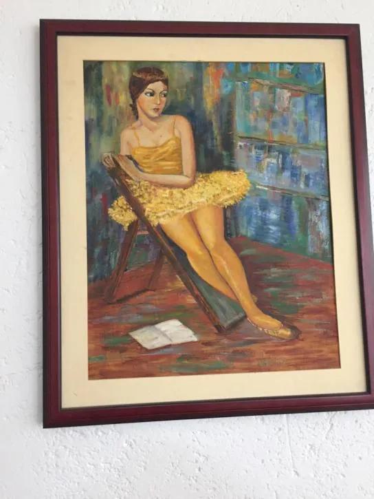 Pintura de cuando él era libre