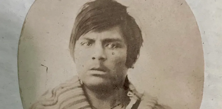 Cayetano Perea Retrato del preso Cayetano Perea, 1855. Colección Archivo General de la Nación. AGN