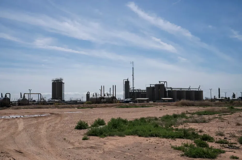 Planta de producción de gas natural en Texas (EE UU), el 27 de mayo. Gabriel V. Cardenas