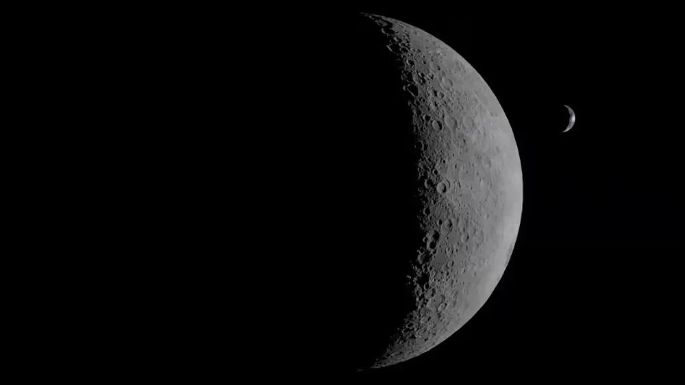 LA LUNA Y LA TIERRA DESDE ARTEMIS 2