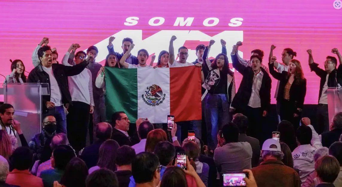 Presentación del partido Somos MX, en Ciudad de México.