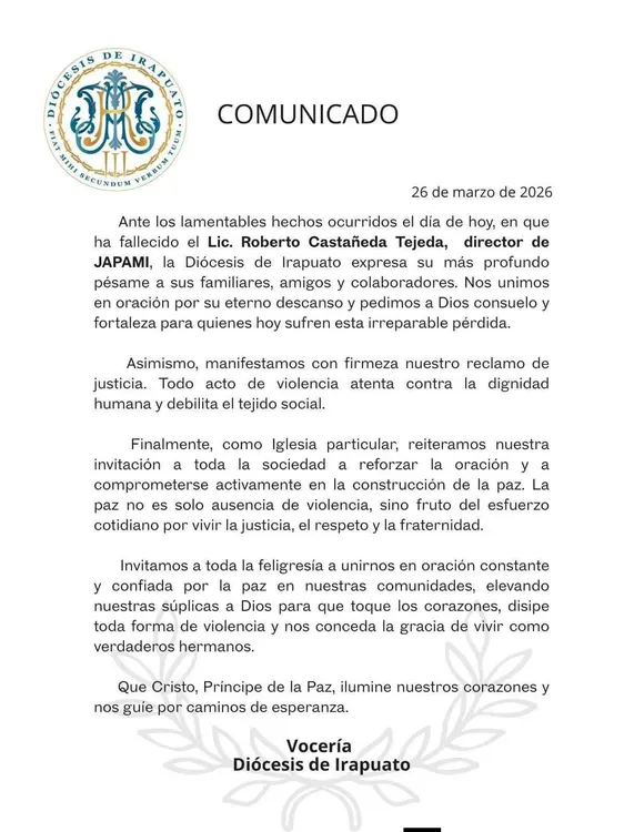 Comunicado Diócesis