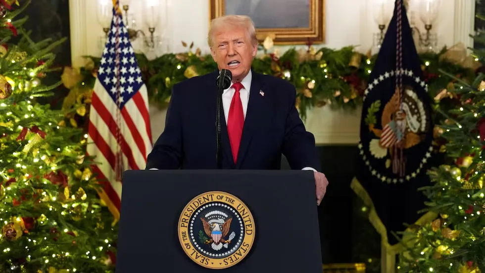 Trump navideño copia